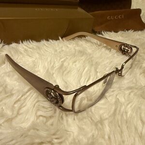 Gucci Women's Elegant Tan Glasses